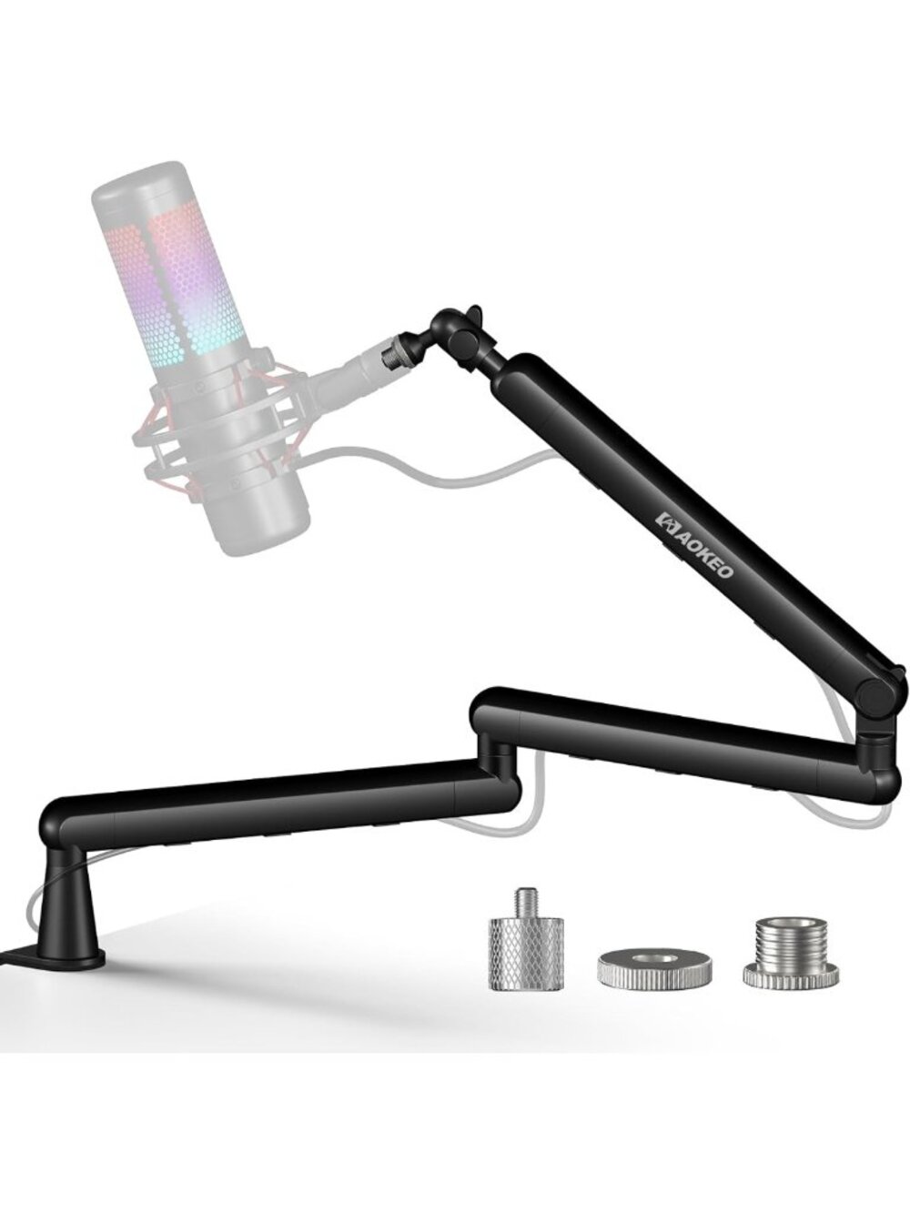 Microphone Arm,Aokeo AK-55i Desk Low Profile Adjustable Mic Boom Arm